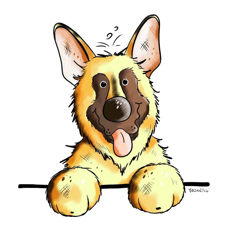 Funny German Shepherd