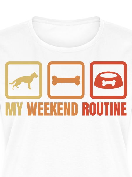 Schäferhund Wochenendroutine
