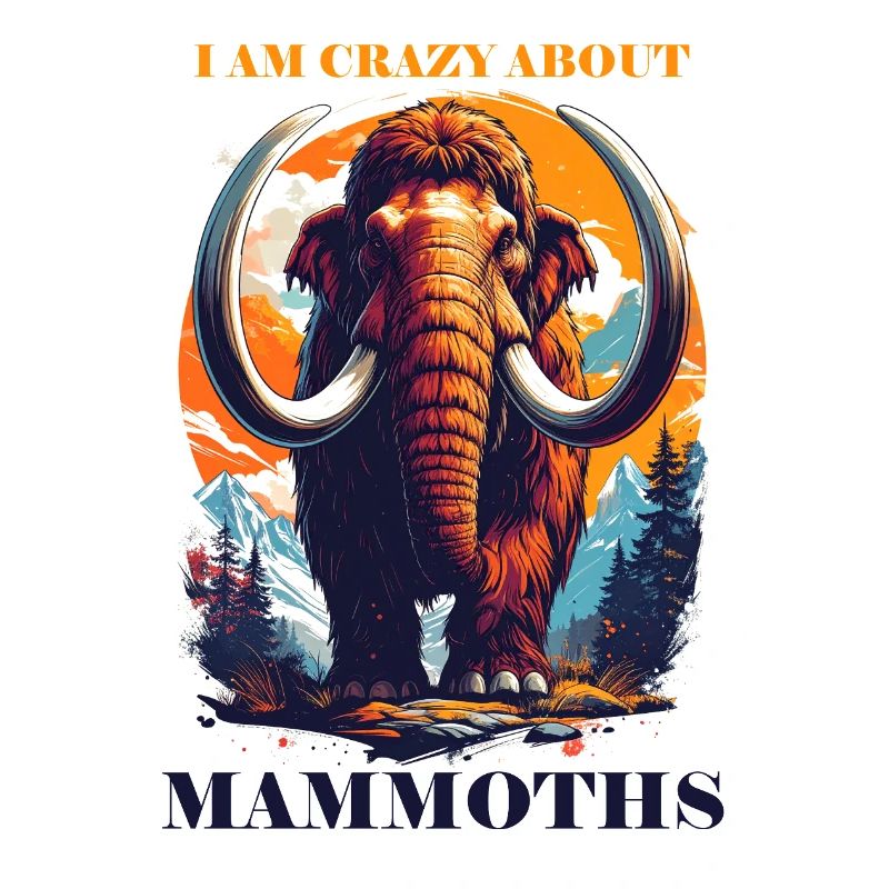 Funny Mammoth Stone Age Age Design Prehistoric