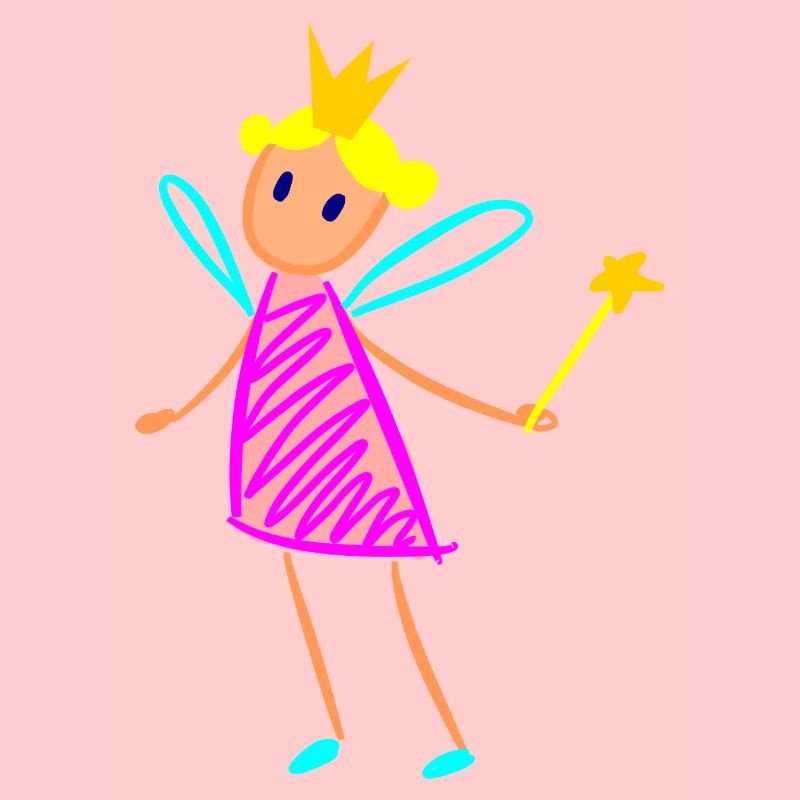 Fairy stylized drawing