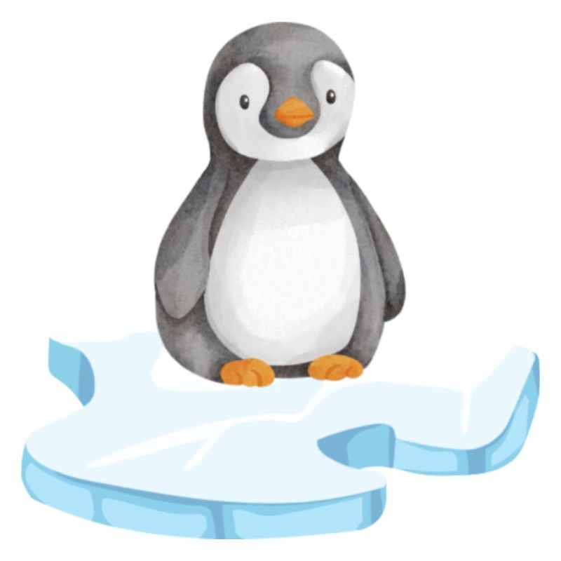 Pinguin auf einer Eisscholle