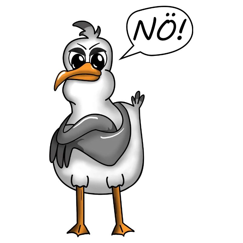 SPAß SPASS PLATTDEUTSCHER SPRUCH MÖWE