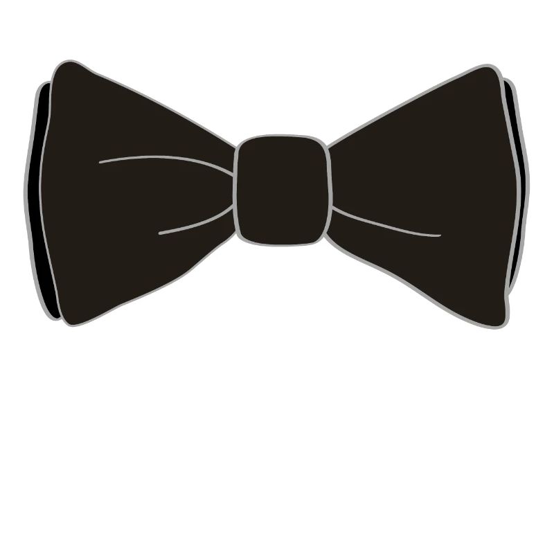 Black bow tie ribbon Funny gift