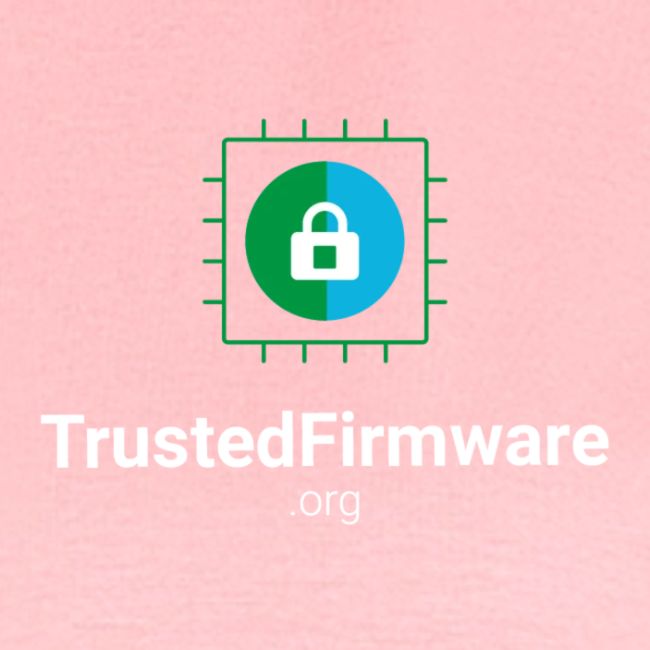 TrustedFirmware Logo vertical white