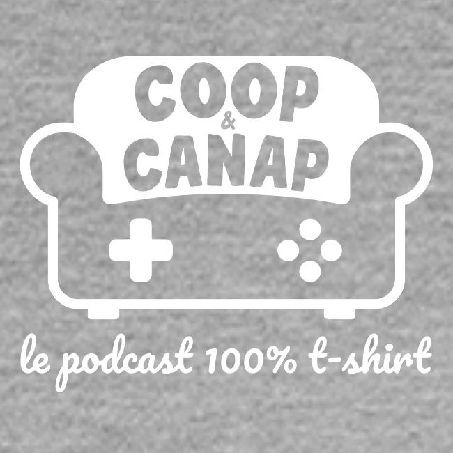"Le Podcast 100% t-shirt" - logo blanc