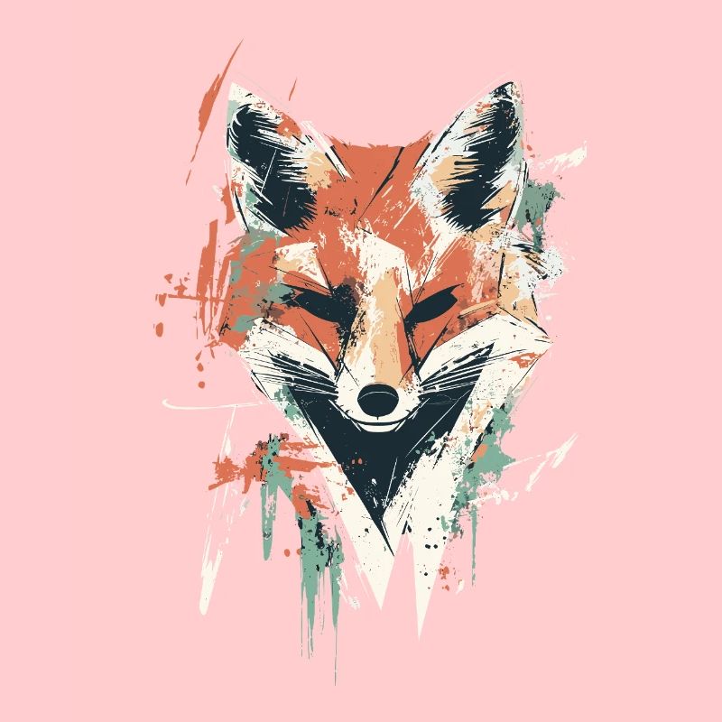 Polygon Fox – Geometric Fox Design