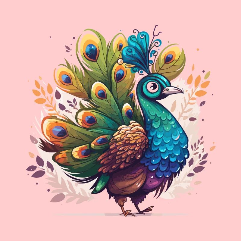 Peacock in full display