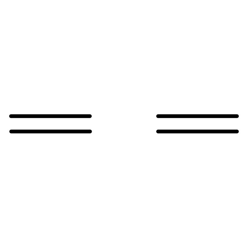 Deux doubles lignes