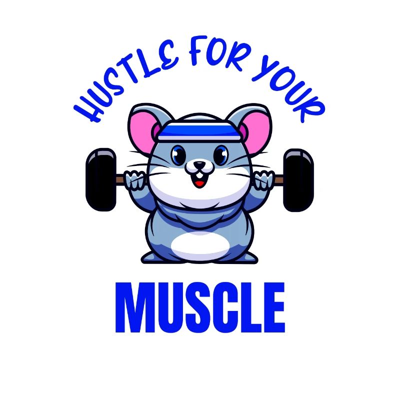 Mouse Workout Strength Training Funny Bodybuilder
