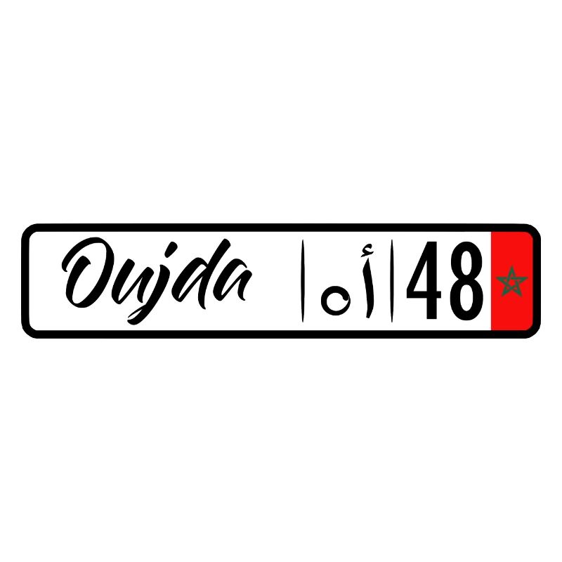 Plaque d'immatriculation Oujda 48