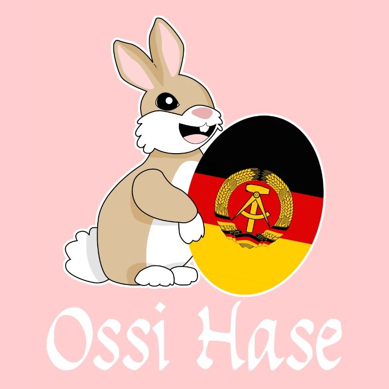 Ossi with Easter egg from East Germany