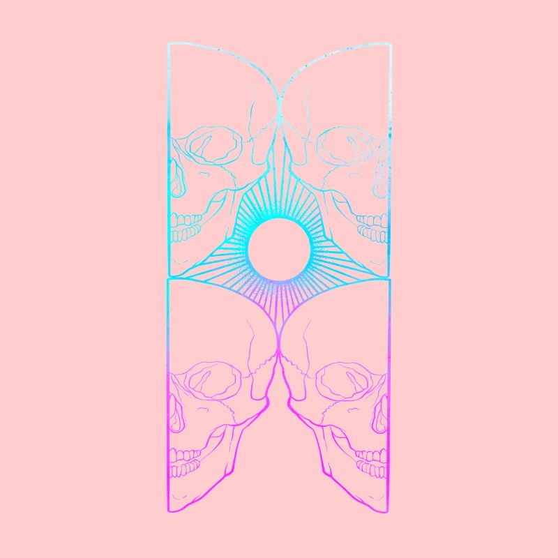 Skull art soleil couleur lining work