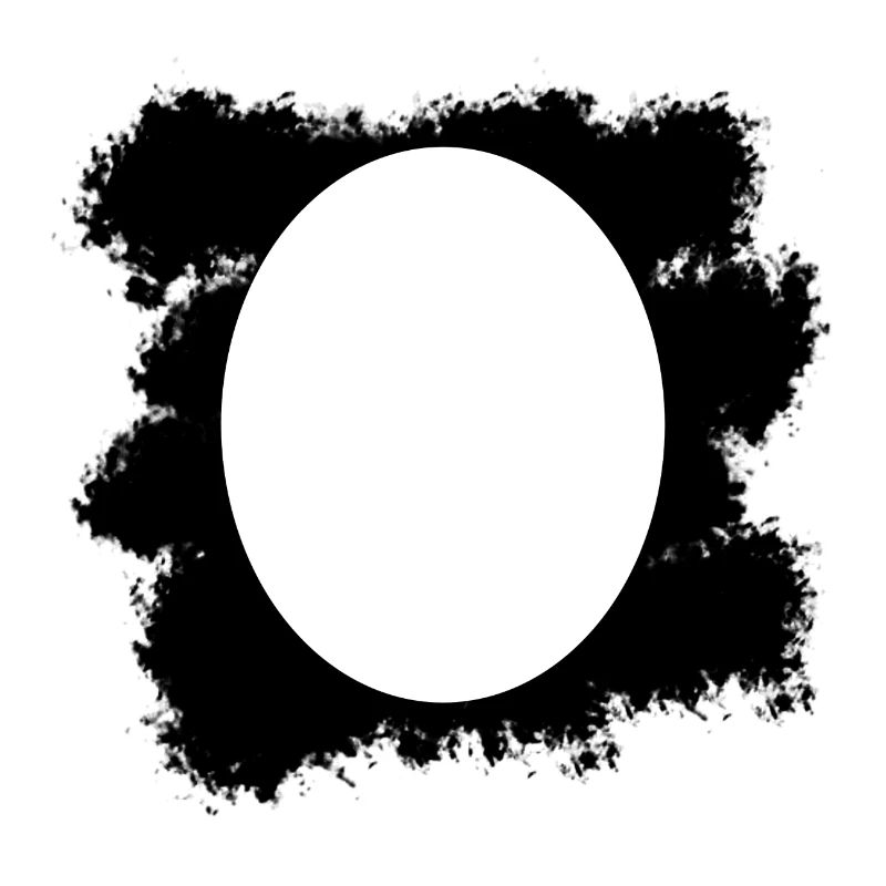 Fond de tache de couleur noire ovale