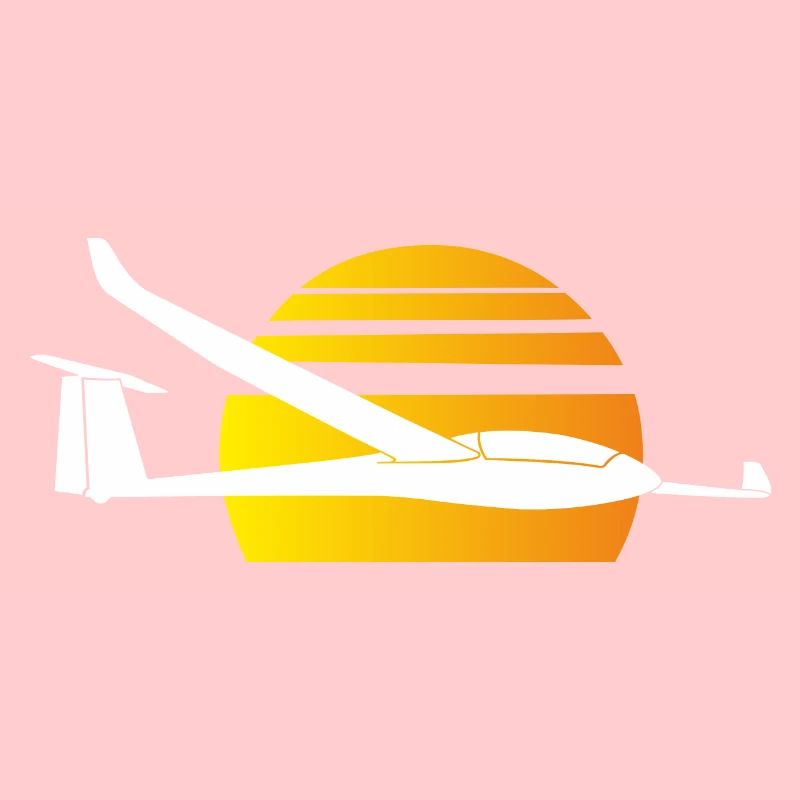 Sun glider pilot gliding glider