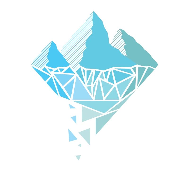 Polygon Art Poly Mountains Triangle Style Randonnée