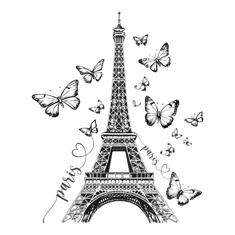 Paris Eiffelturm Frankreich Schmetterlinge Kunst