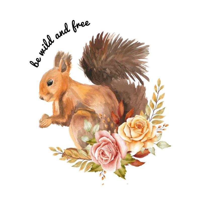 Vintage autumn Eichhörnchen