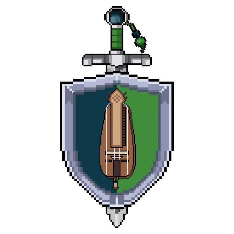 Pixel Hurdy Gurdy on Shield