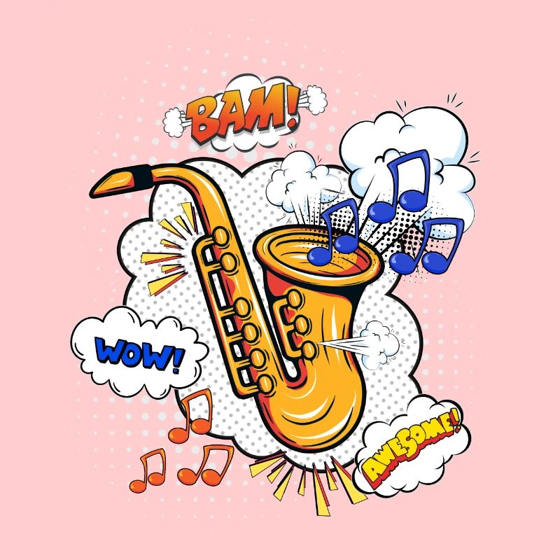 Saxophone Comic Style