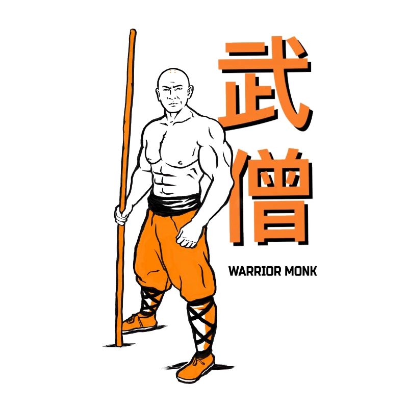 Shaolin-Krieger-Mönch