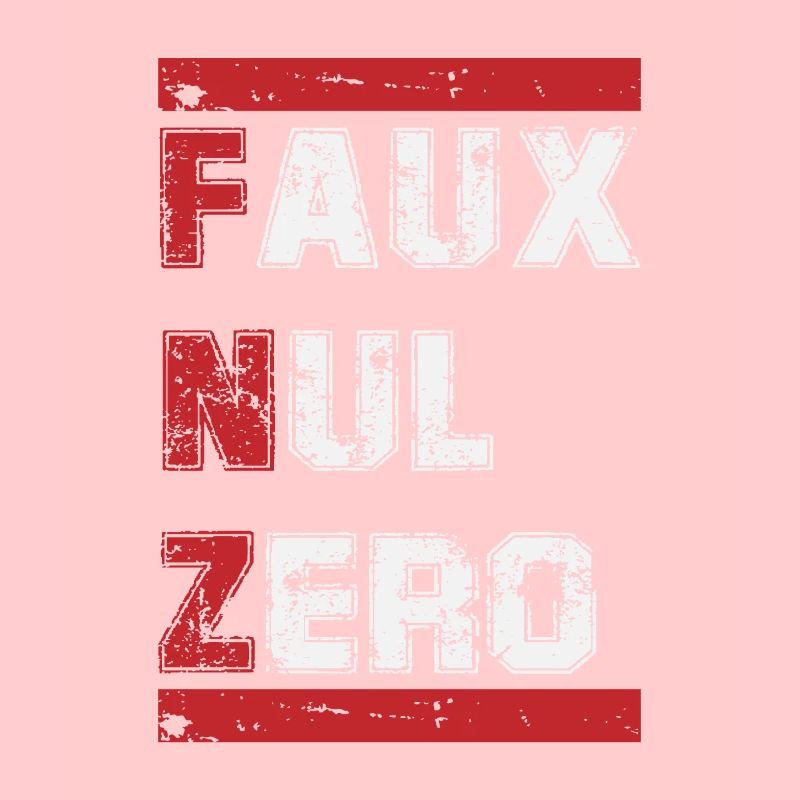 gefälschte Null T-Shirt Humor Original Geschenk