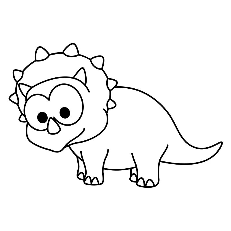 Dinosaur triceratops comic