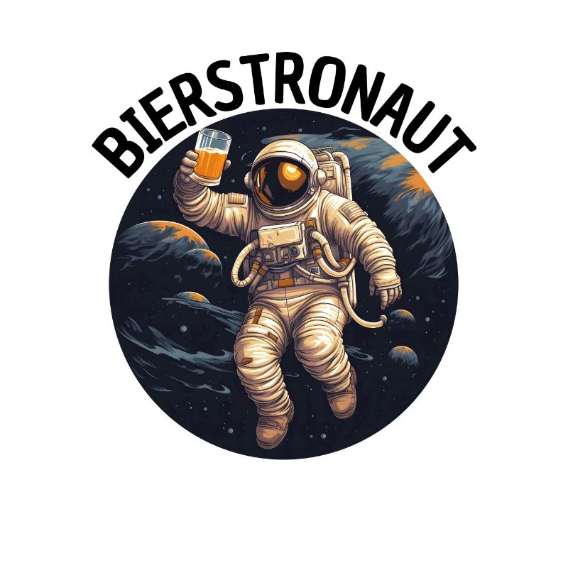 Bierstronaut Party Geschenk Idee Bier JGA Trinken