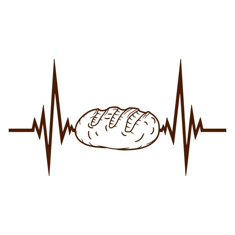 heartbeat pulse frequency hunger loaf bread slice