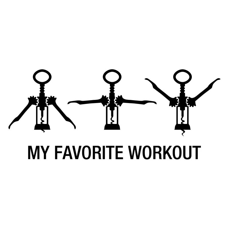 Wine Workout Training Gym Drink Wine Exercise