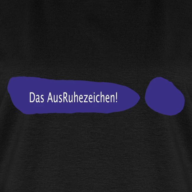Ausruhezeichen neu blau