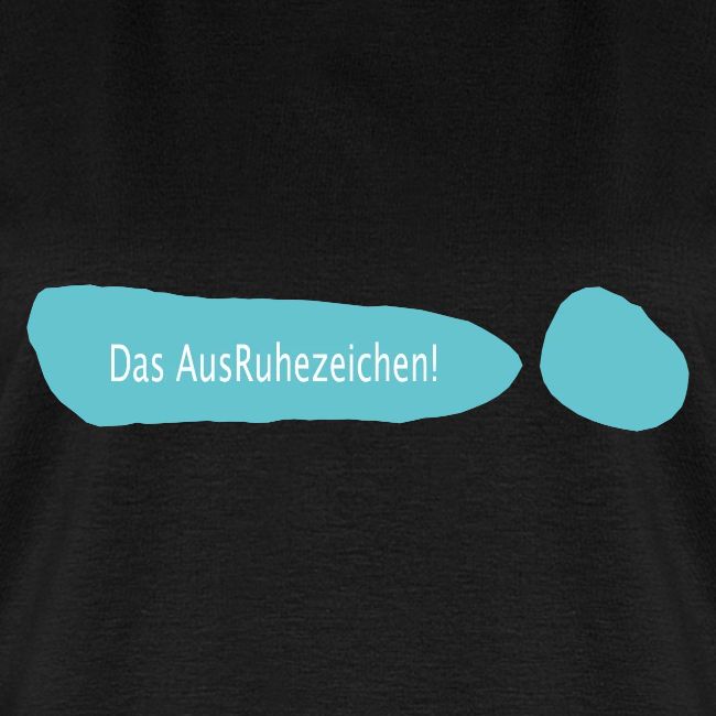 Ausruhezeichen türkis