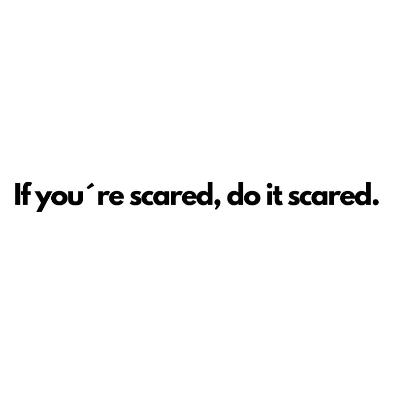 If you re scared do it scared klein