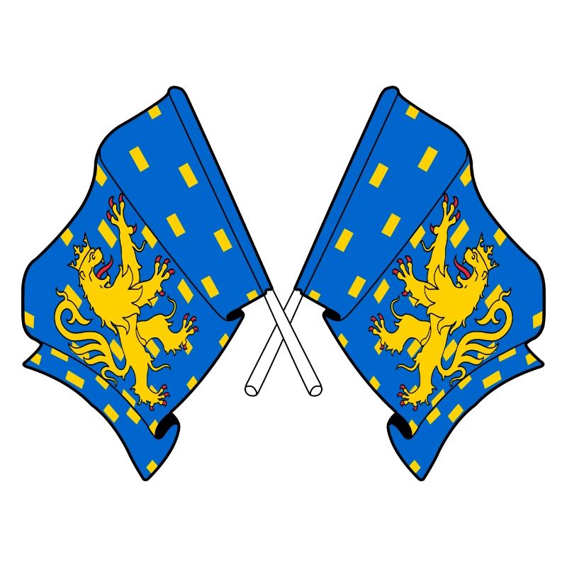 Deux drapeaux de la province de Franche Comté