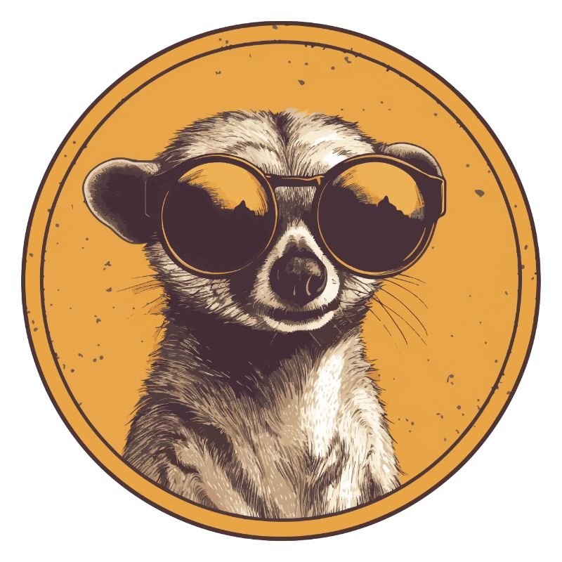Meerkat with sunglasses, Suricate