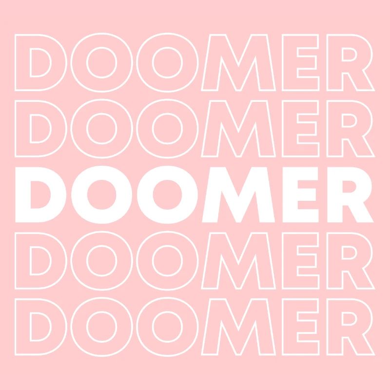 Conception de logo de texte Doomer