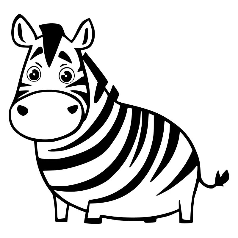 drôle de zèbre comme illustration vectorielle