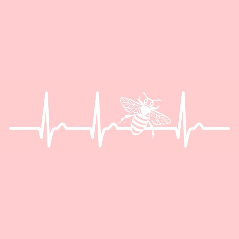 ECG curve - heart curve - pulse - beekeeper - bee