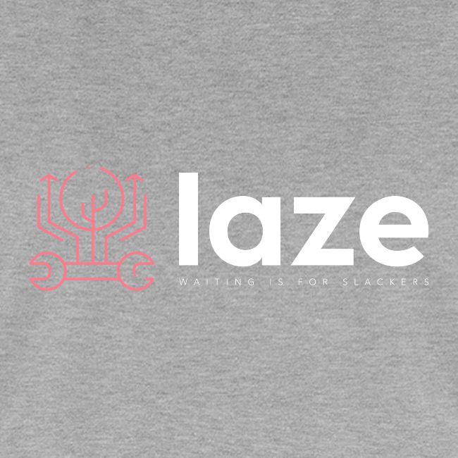 laze colored logo + inscription