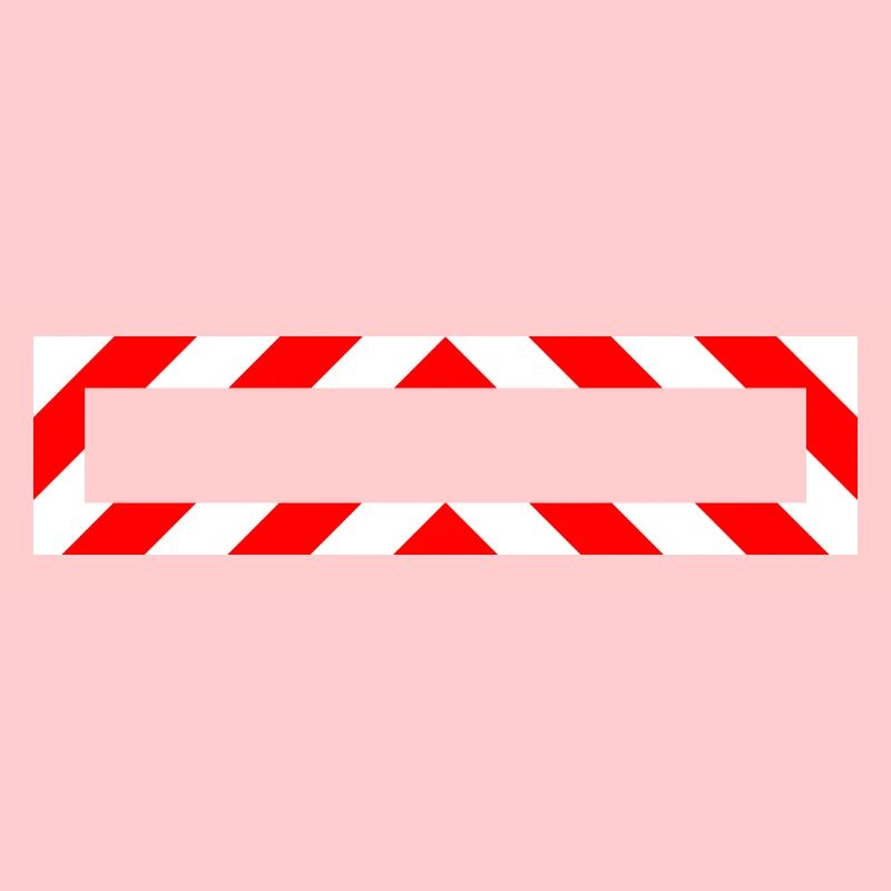 Frame Red White Note Warning Construction Site