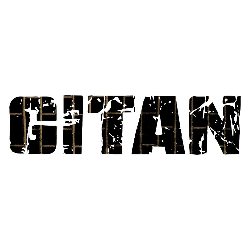 Gitan Grunge motif brique brun