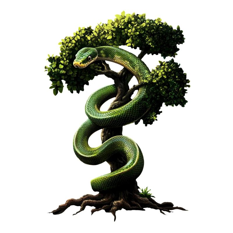 Arbre vert Python Serpents Amoureux Terrarium