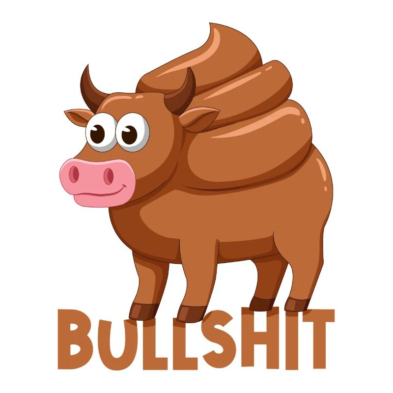 Vache taureau avec caca caca jeu de mots conneries