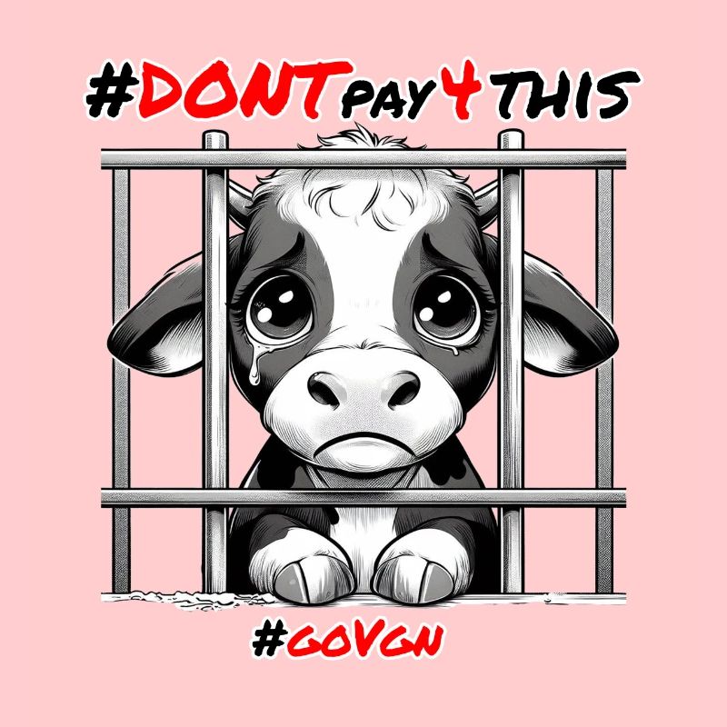 Kalb hinter Gittern Schwarz - Dont pay for This