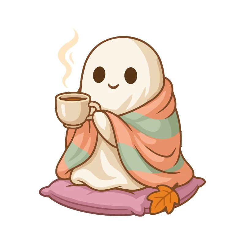 Mignon Cozy Ghost Halloween Design