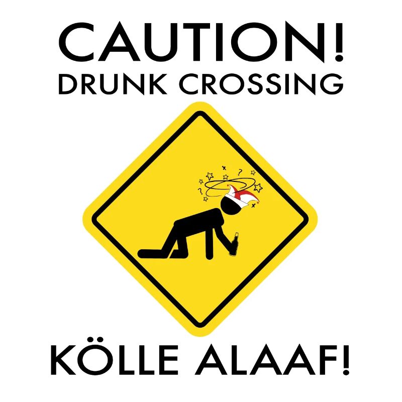 Carnival Costume Kölle Alaaf Cologne Caution Drunk