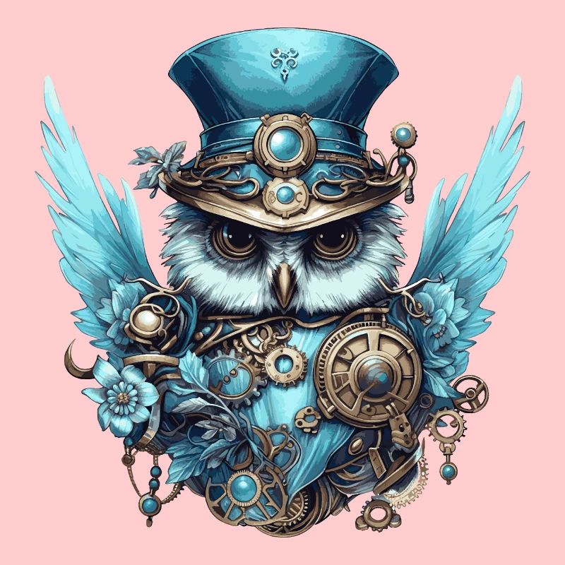 Coole Steampunk Eule