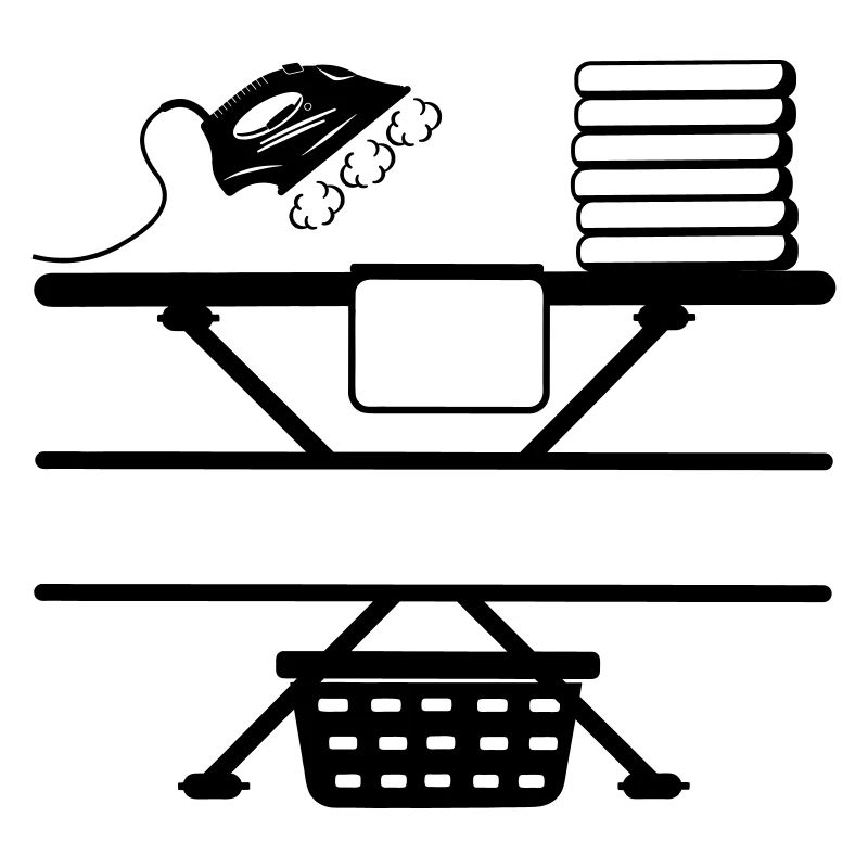 Dampfbügeleisen Paste und Textbanner