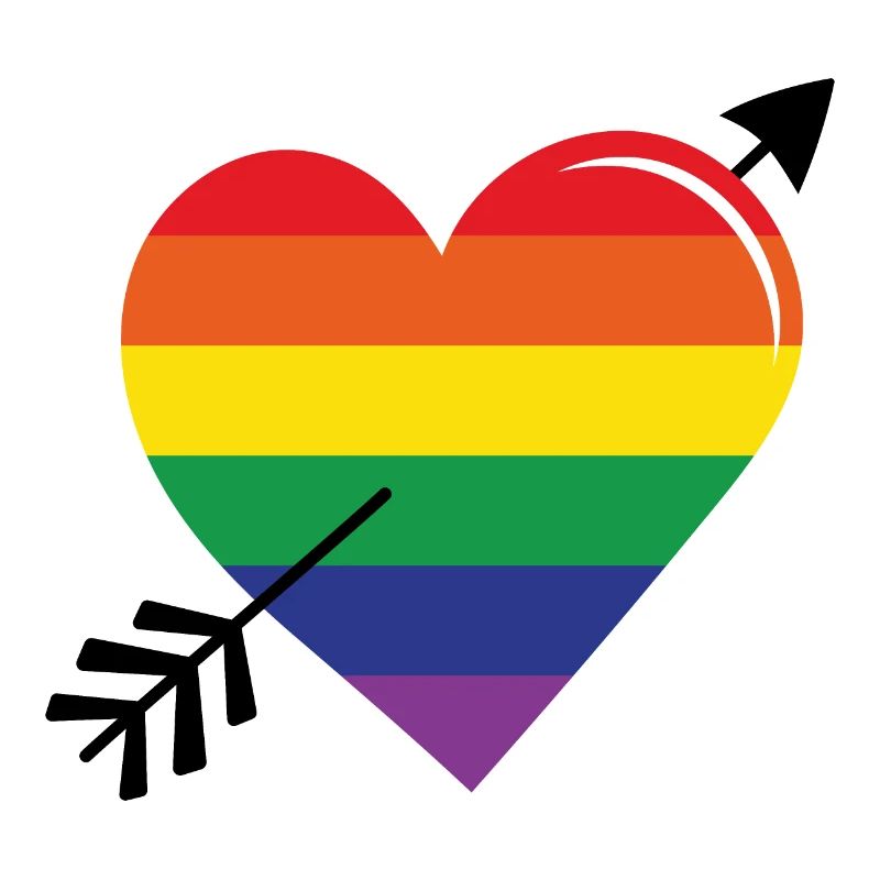 Pfeil Regenbogenherz Stolz