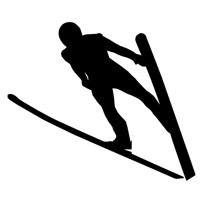 Ski Jumper Figure Ski Jumping Fan Articles Winter