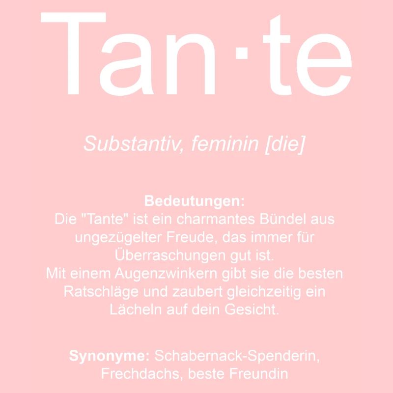 Definition Tante Geschenk-Idee